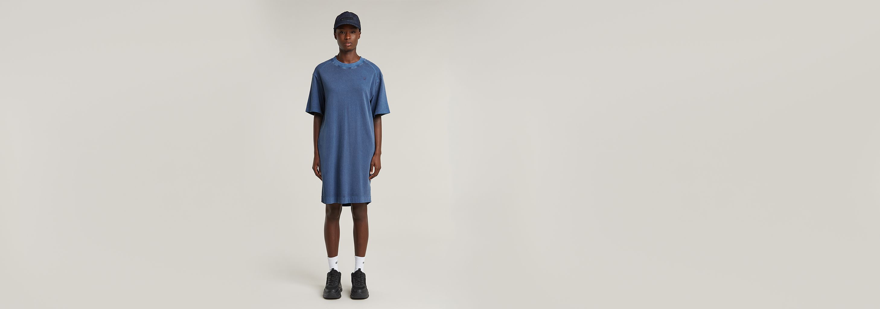 Overdyed Saddle Sleeve Loose T-Shirt Dress | G-STAR® US