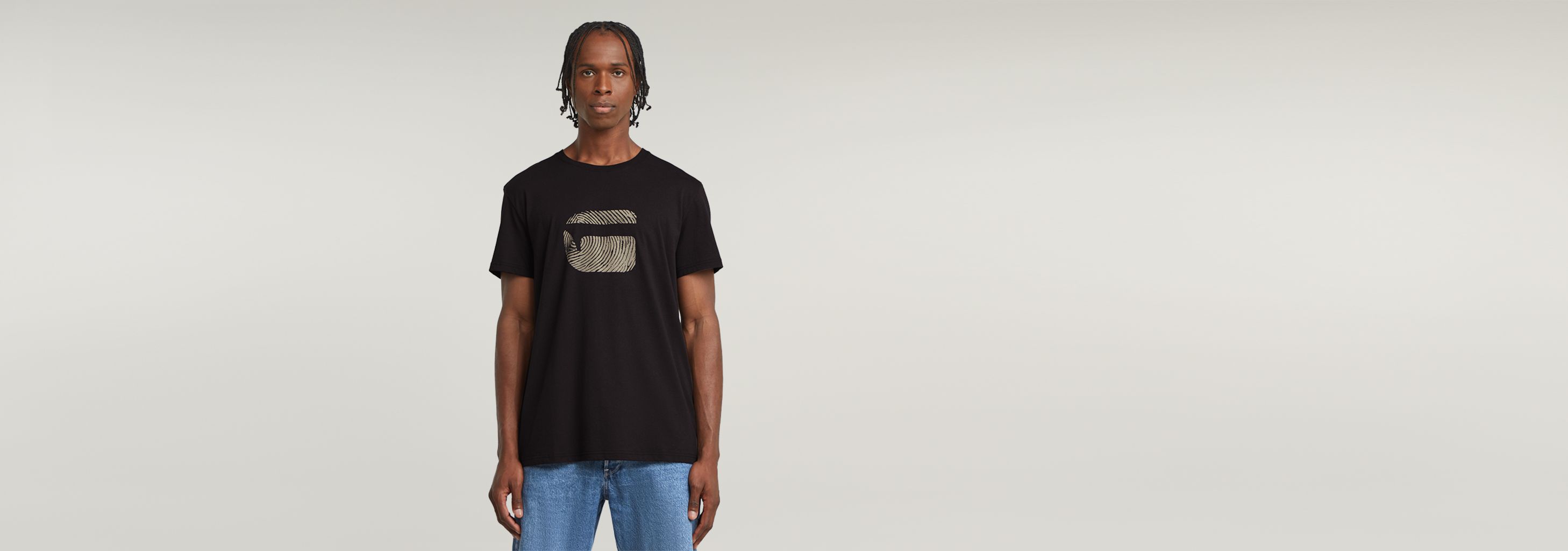 送料込★G-Star★Finger Print Burger Tシャツ Finger Print Burger T-Shirt | Black | G-STAR® US