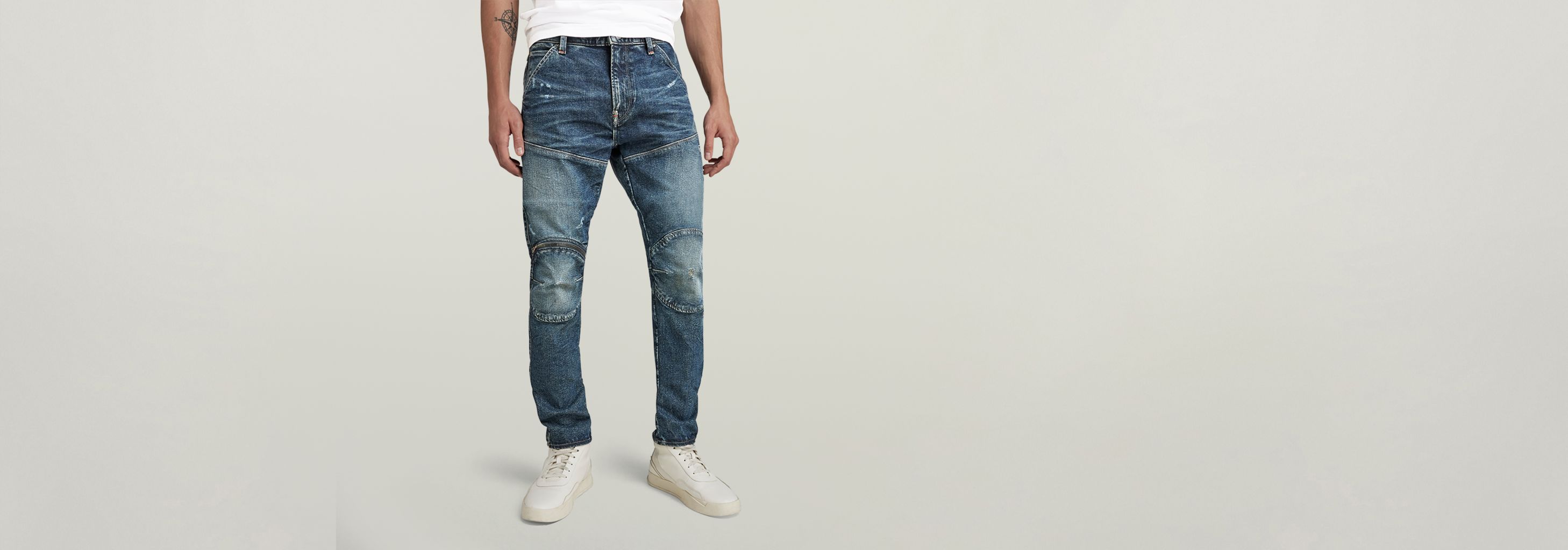 Premium 5620 3D Zip Knee Skinny Jeans | Dark blue | G-STAR® US