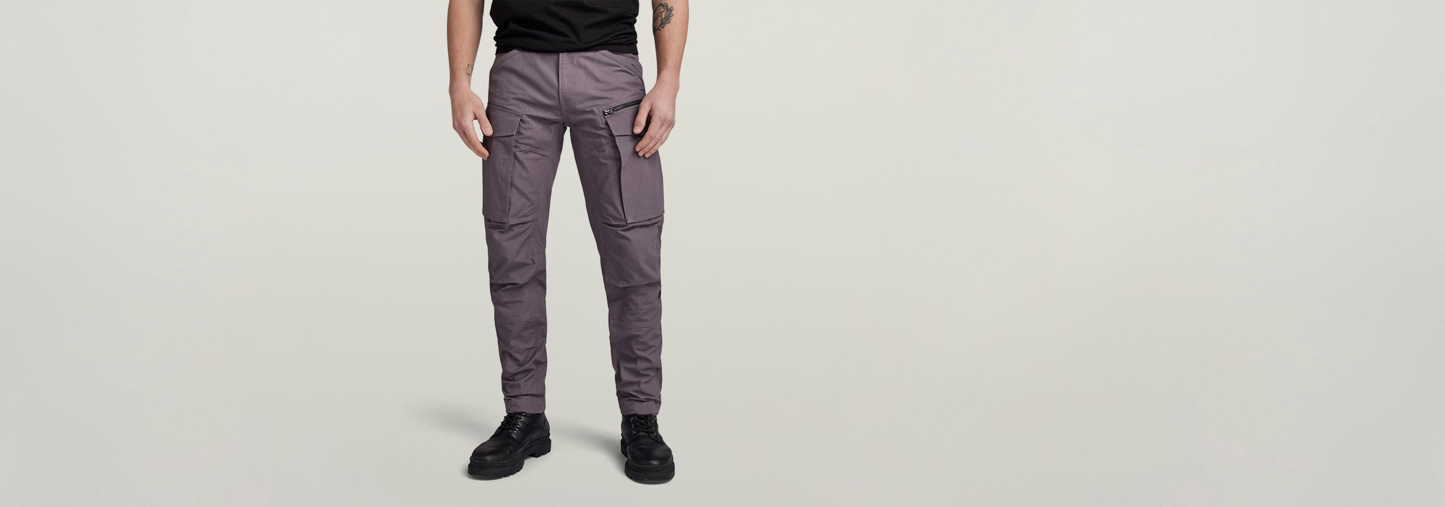 Rovic Zip 3D Regular Tapered Pants | Grey | G-STAR® US