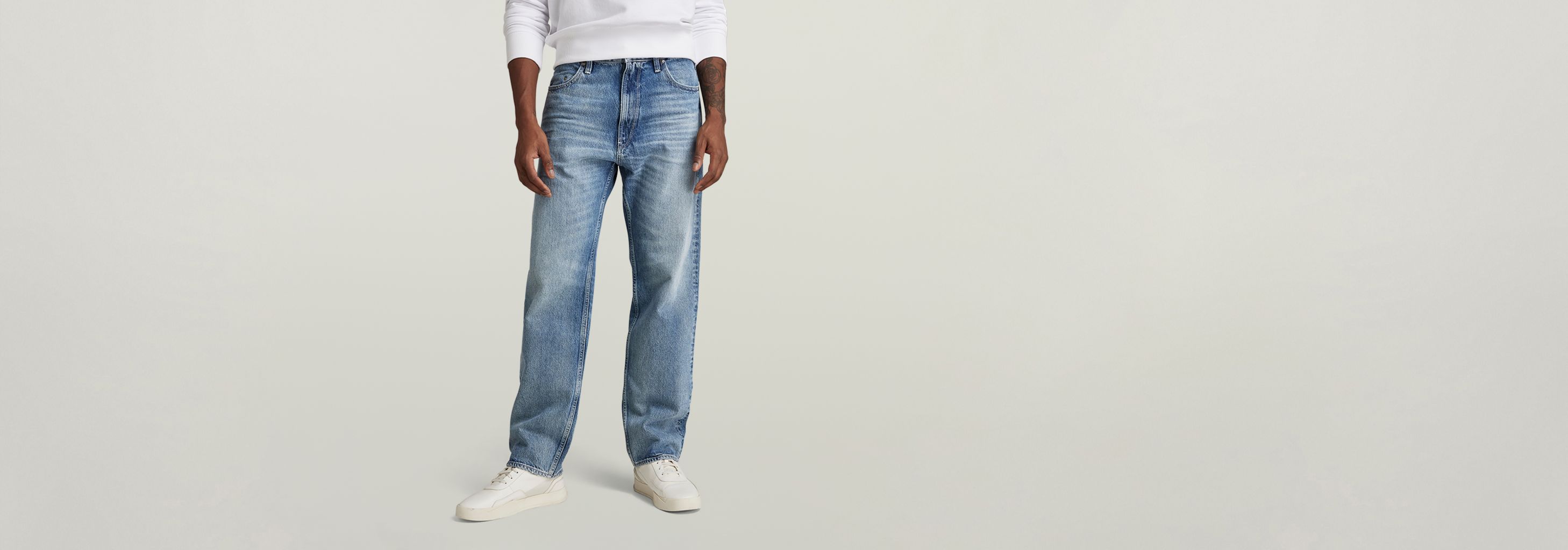 Type 49 Relaxed Straight Jeans | Light blue | G-STAR® US