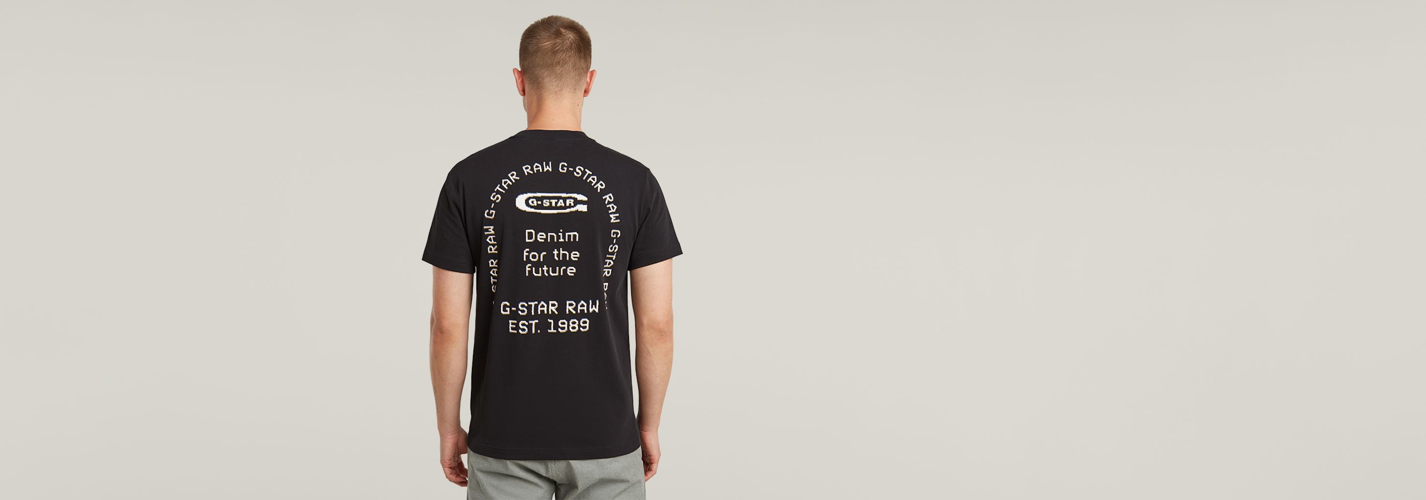 送料込★G-Star★Back Gr Arch Tシャツ Back Graphic Arch T-Shirt | White | G-STAR® PL
