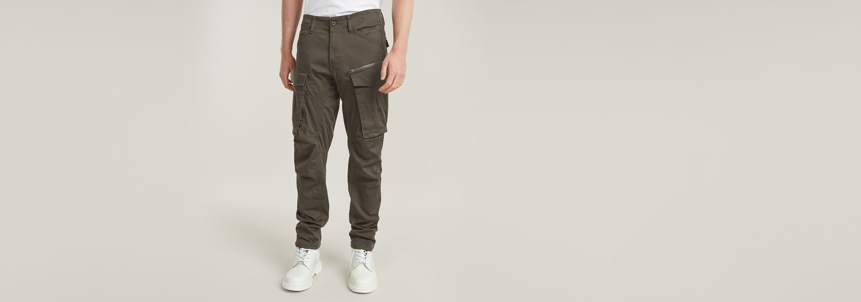 Rovic Zip 3D Regular Tapered Pants | グレー | G-STAR® JP