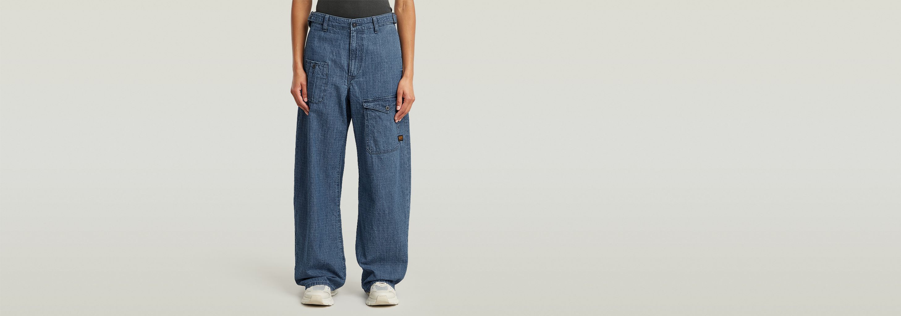 【TARGETTO】23SS★ BELTED DENIM PANTS Extra High-Rise Everyday Soft Denim™ Belted Trapunto Flare