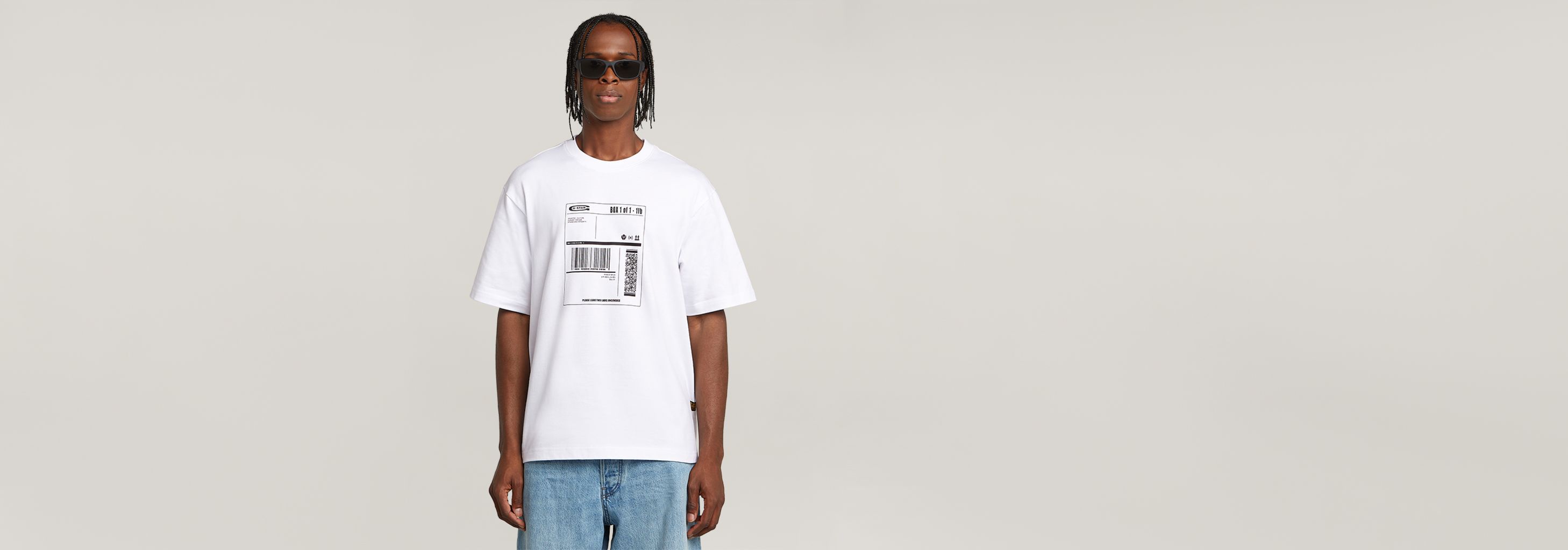 送料込★G-Star★Boombox Cartoon Loose 半袖Tシャツ セール】BOOMBOX CARTOON LOOSE T-SHIRT/アートグラフィック