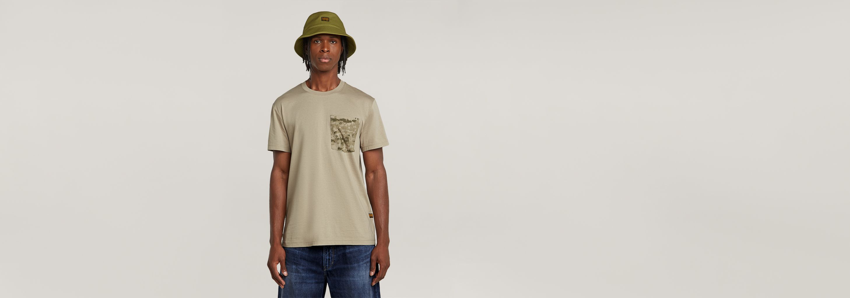 送料込★G-Star★Shadow Woven Camo Pocket 半袖Tシャツ Shadow Woven Camo Pocket T-Shirt | Beige | G-STAR® US