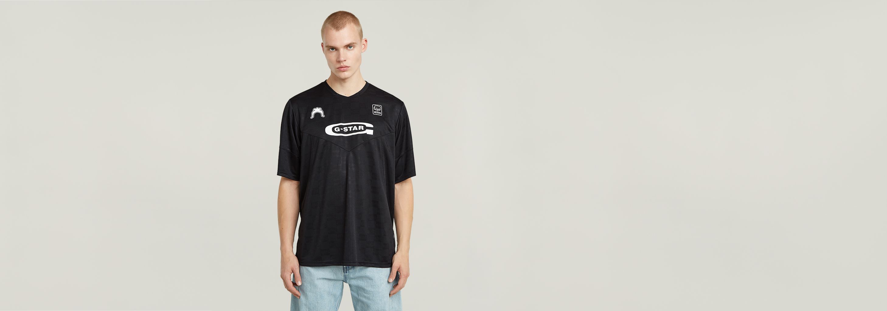 Tシャツ・カットソー LMC STAR FOOTBALL JERSEY black 0LM24STS131BLK Buy Supreme Star Football Jersey 'Black' - FW24KN75 BLACK | GOAT