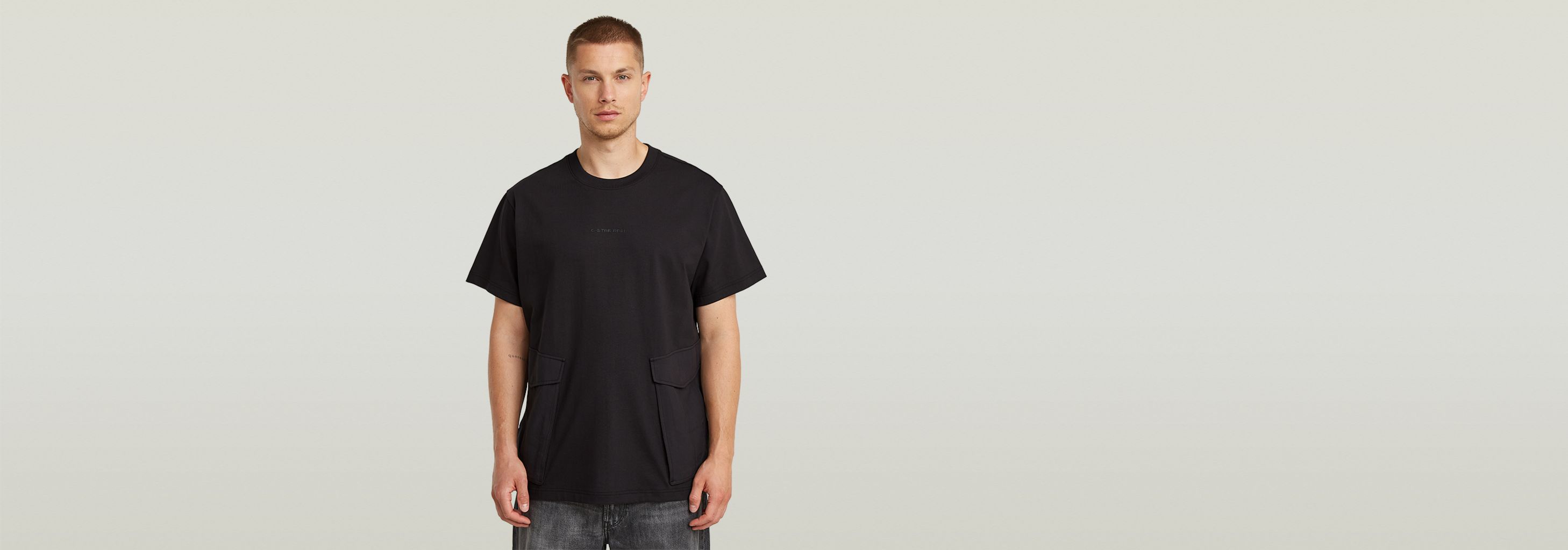送料込★G-Star★Essential Stripe Loose Tシャツ Essential Loose T-Shirt | Black | G-STAR® US