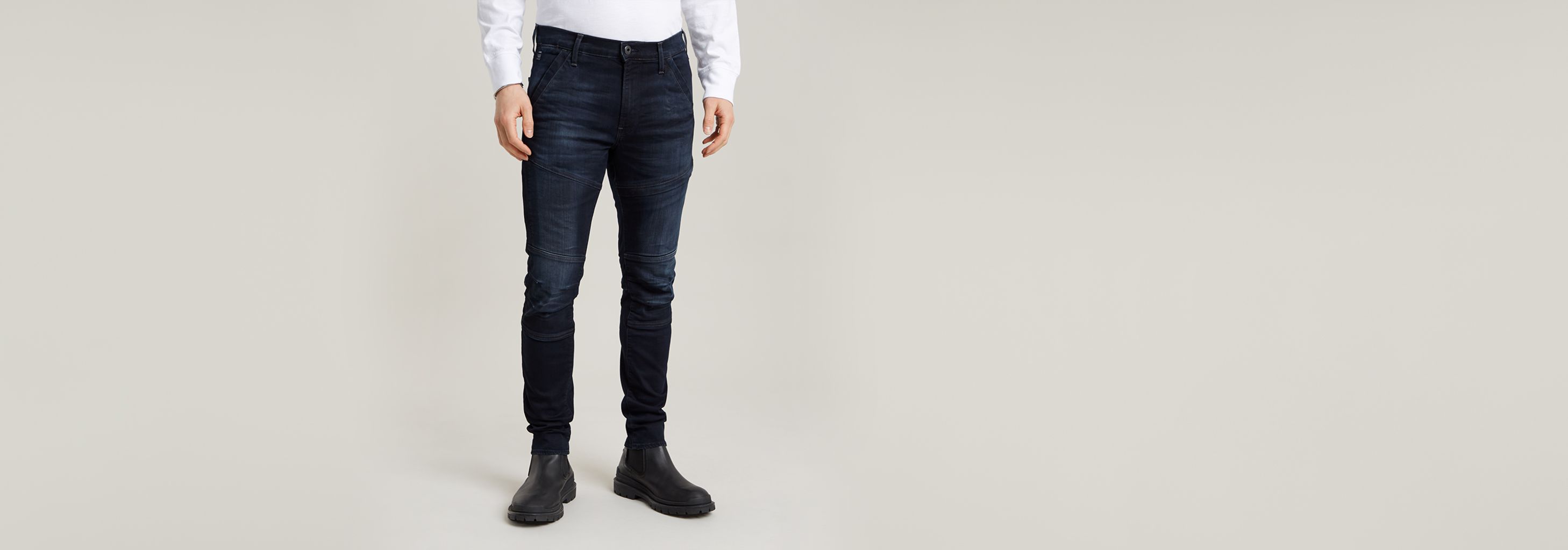 ジーンズ G-STAR RAW RACKAM 3D SKINNY G-STAR Raw Men's Rackam 3D Skinny Fit Jeans, Medium Aged