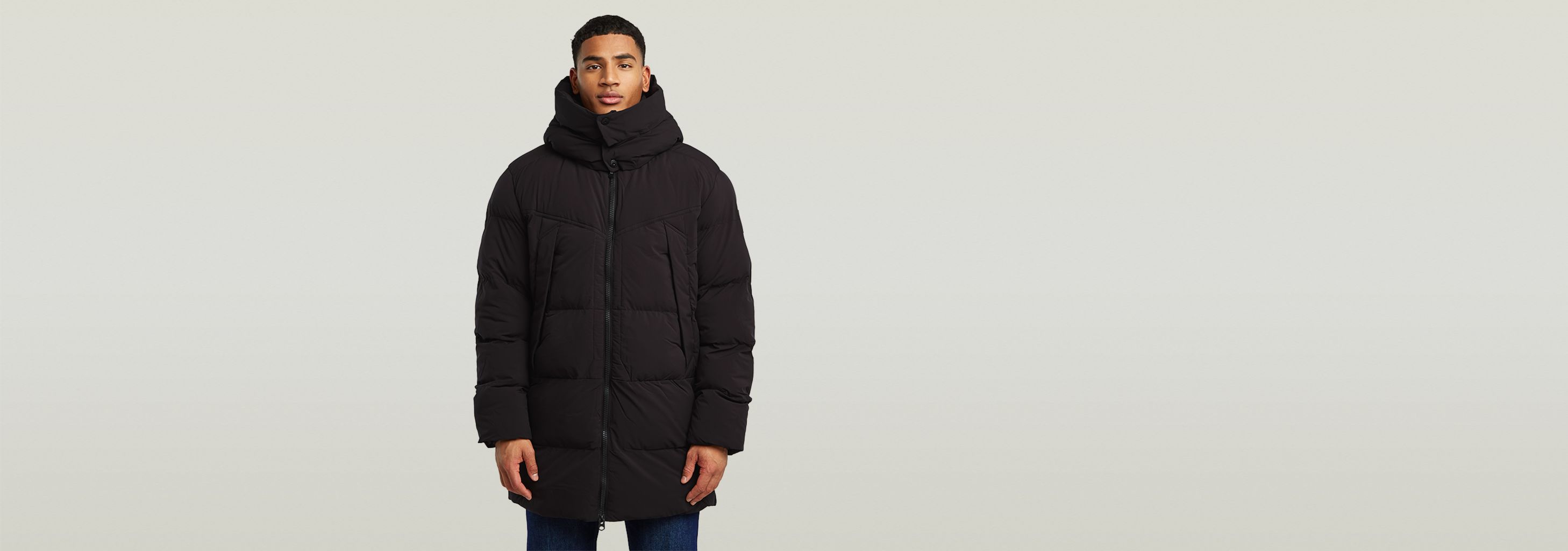 G- Whistler Padded Hooded Parka 2.0 | Black | G-STAR® US
