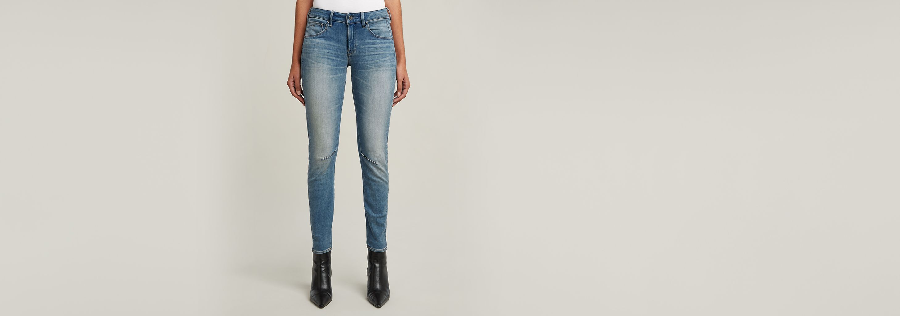 送料込★G-Star★Arc 3D Mid Waist Skinny デニム Arc Skinny Jeans | ミディアムブルー | G-STAR® JP