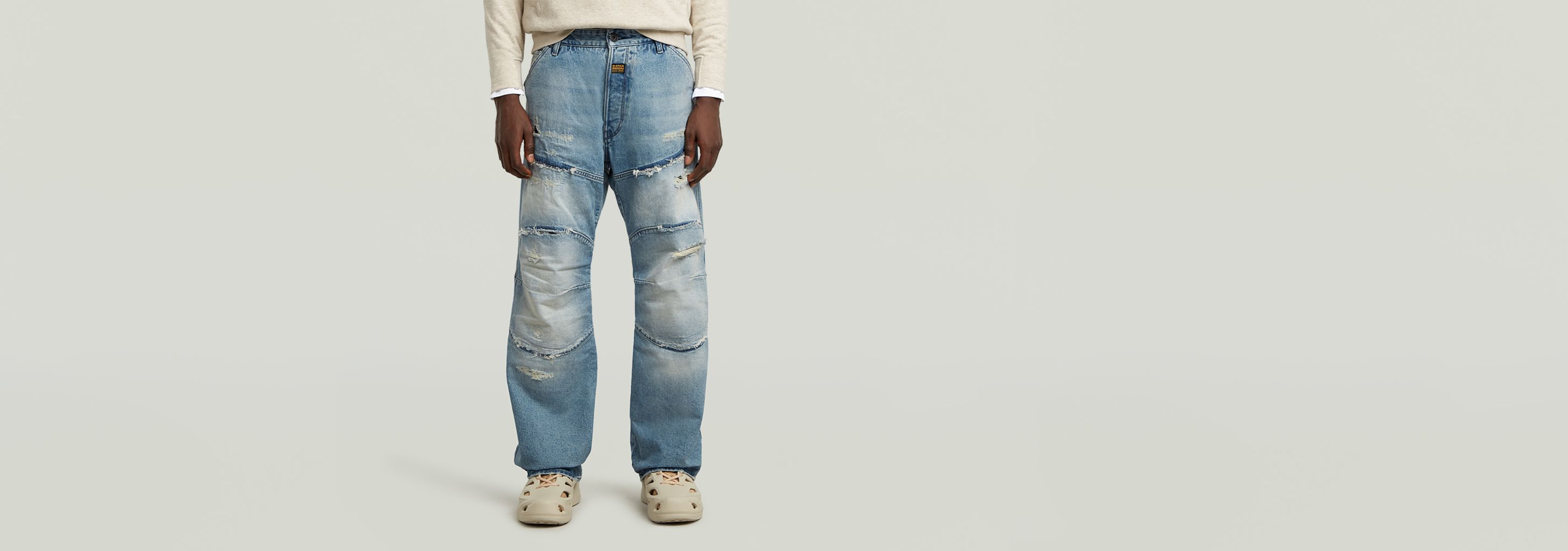 G-STAR Elwood Unisex Low Loose Jeans | Medium blue | G-STAR® LT