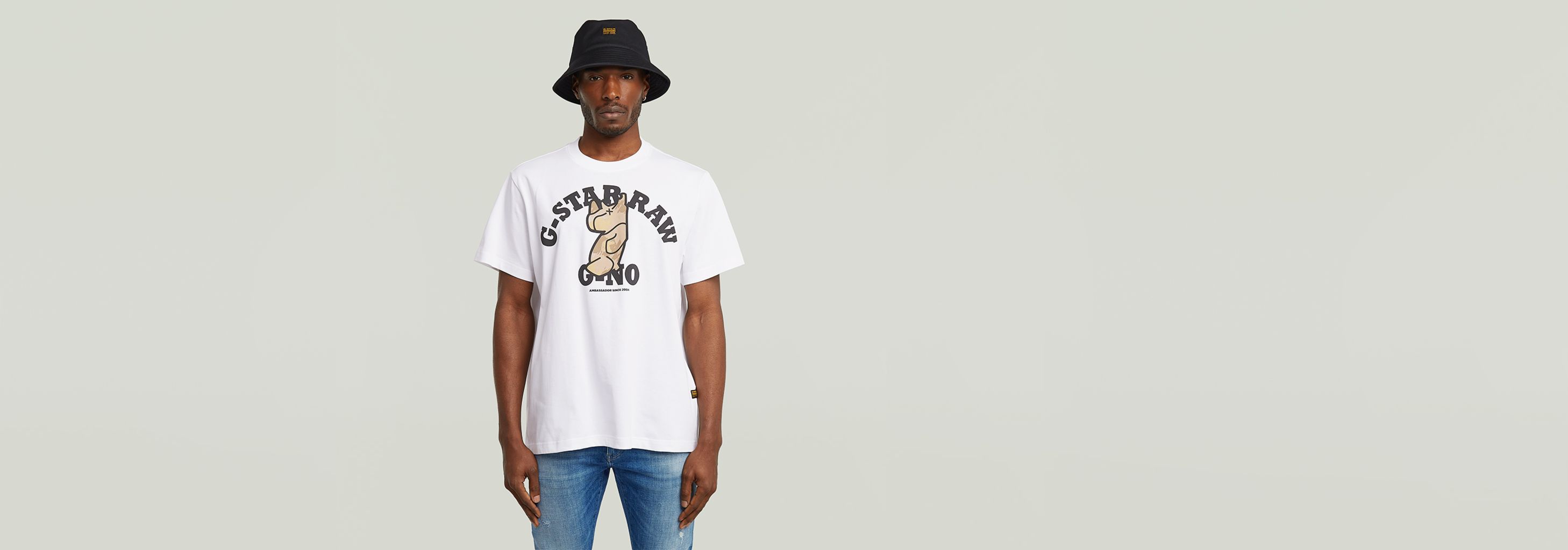送料込★G-Star★Engine Back Gr Loose Tシャツ G-Star RAW ENGINE BACK GR LOOSE R T / Men's -WHITE – Moesports