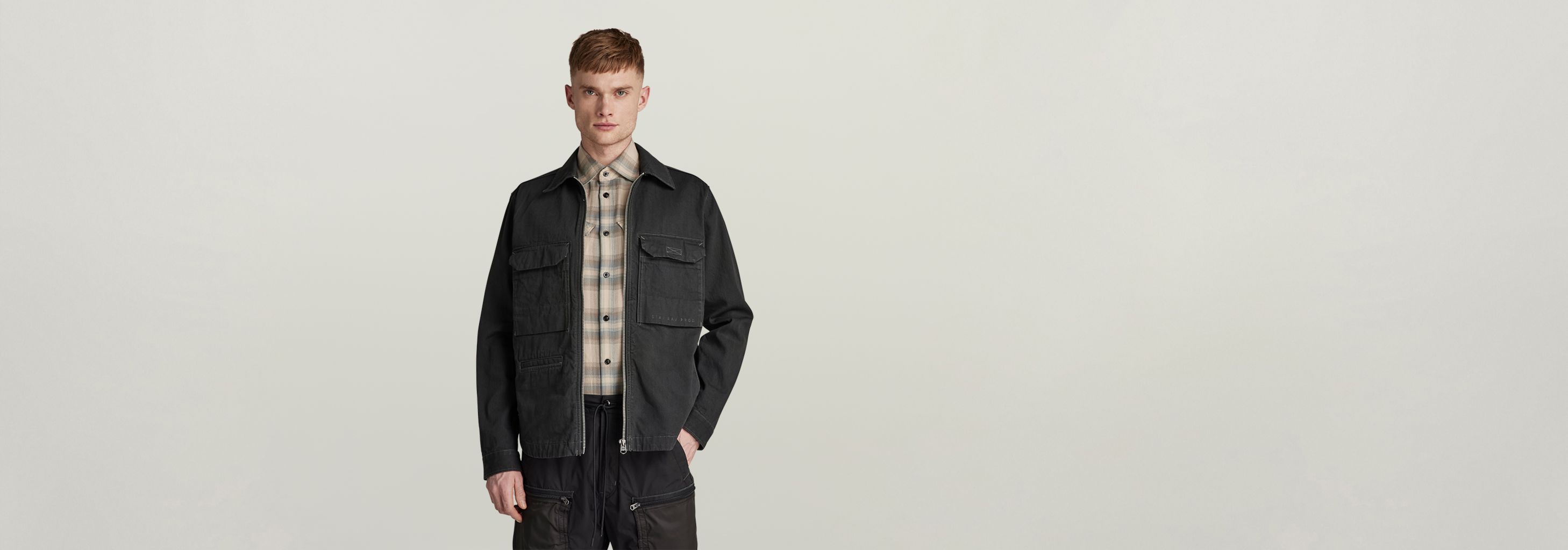 Zip Overshirt | Black | G-STAR® JP