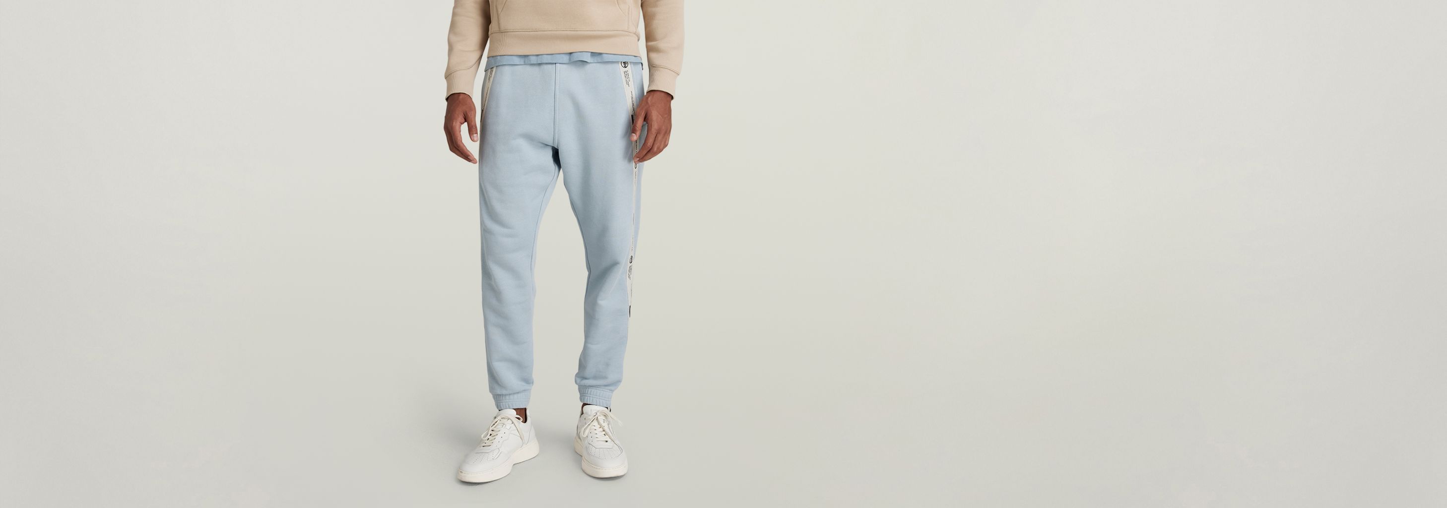 【 JEANS】 tape sweatpants Tape Sweat Pants | Black | G-STAR® US