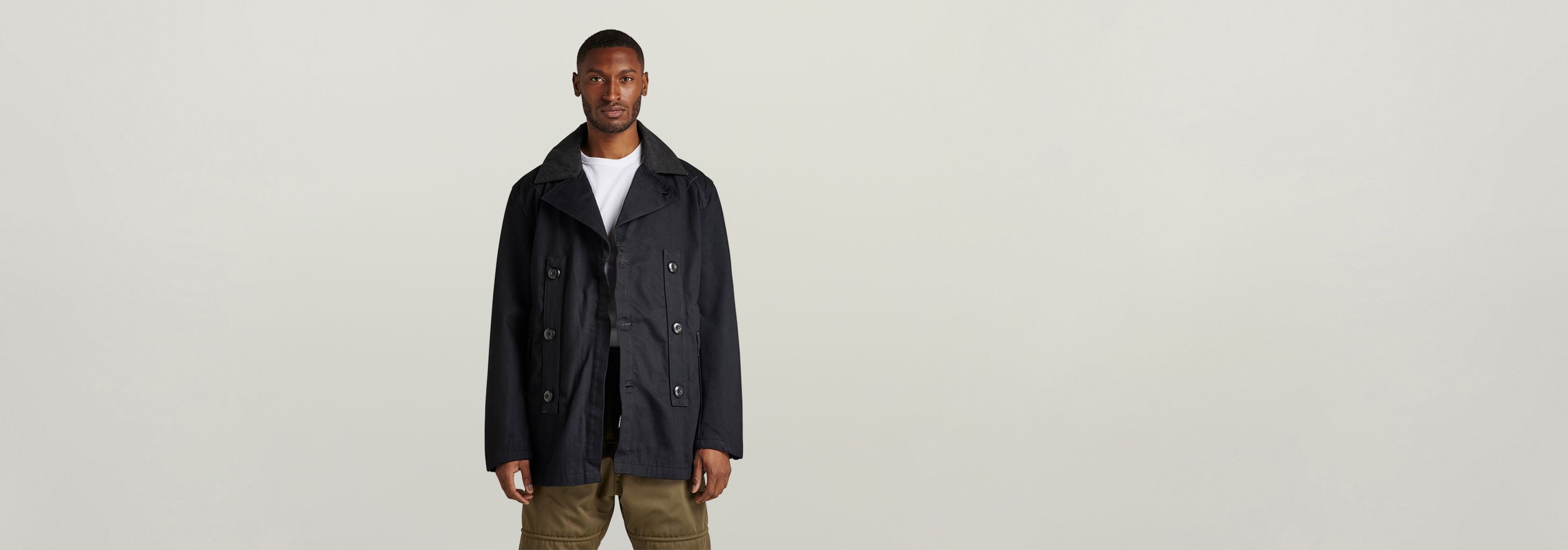 Denim Peacoat | Black | G-STAR® US