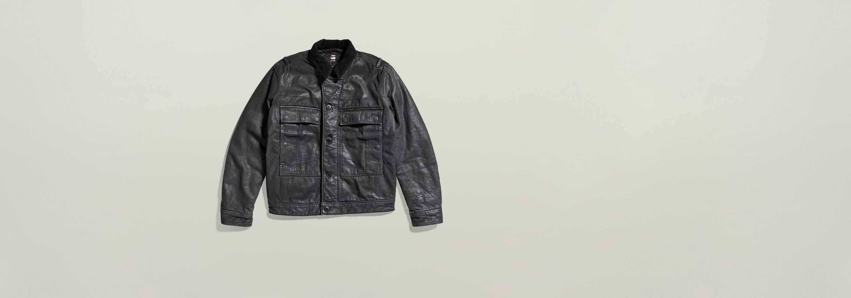 Unisex Utility Flap Pocket Lined Jacket | Black | G-STAR® US