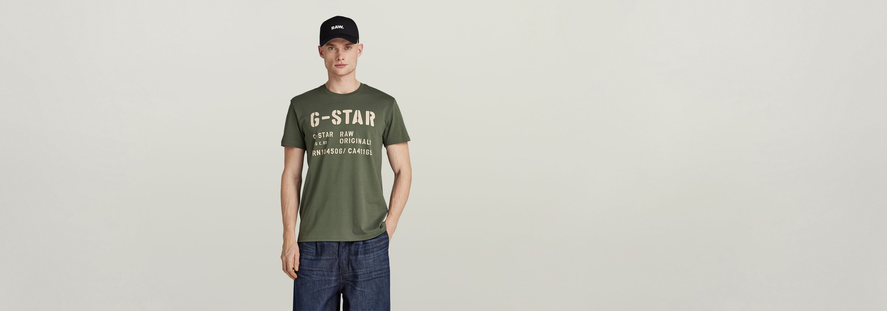 送料込★G-Star★Multi Colored Tシャツ Painted Garment Dyed Graphic Lash T-Shirt | Grey | G-STAR® US