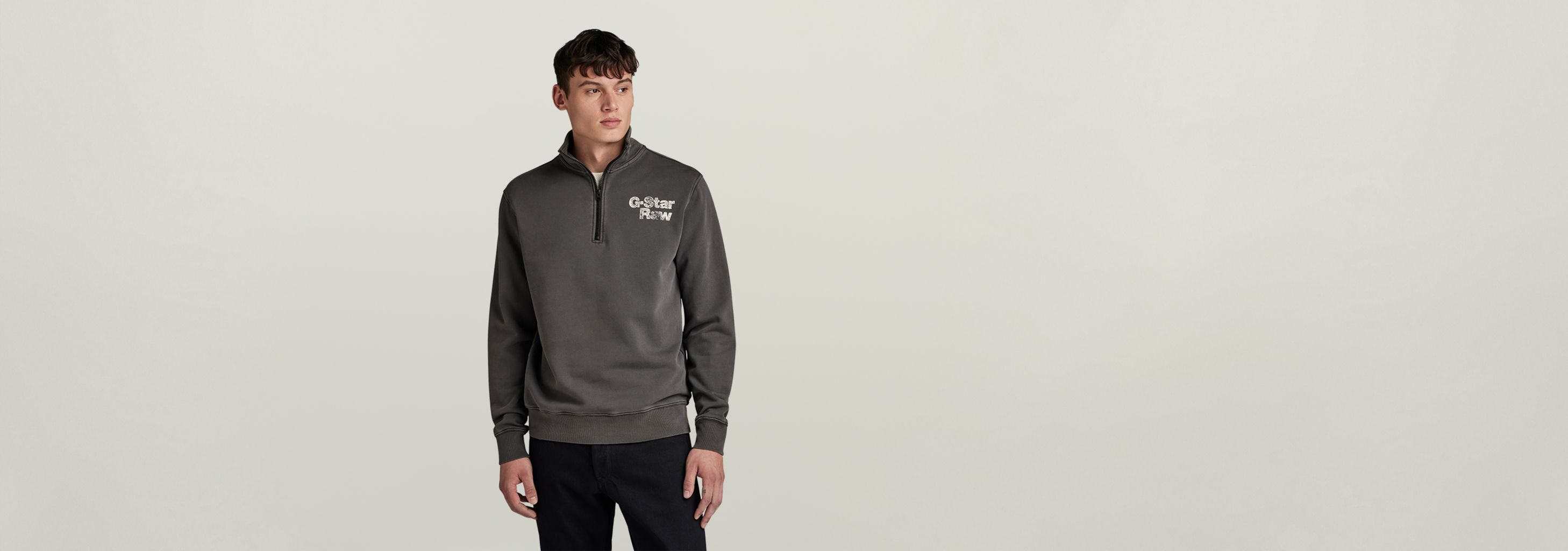 Painted Garment Dyed Graphic Skipper | Black | G-STAR® US