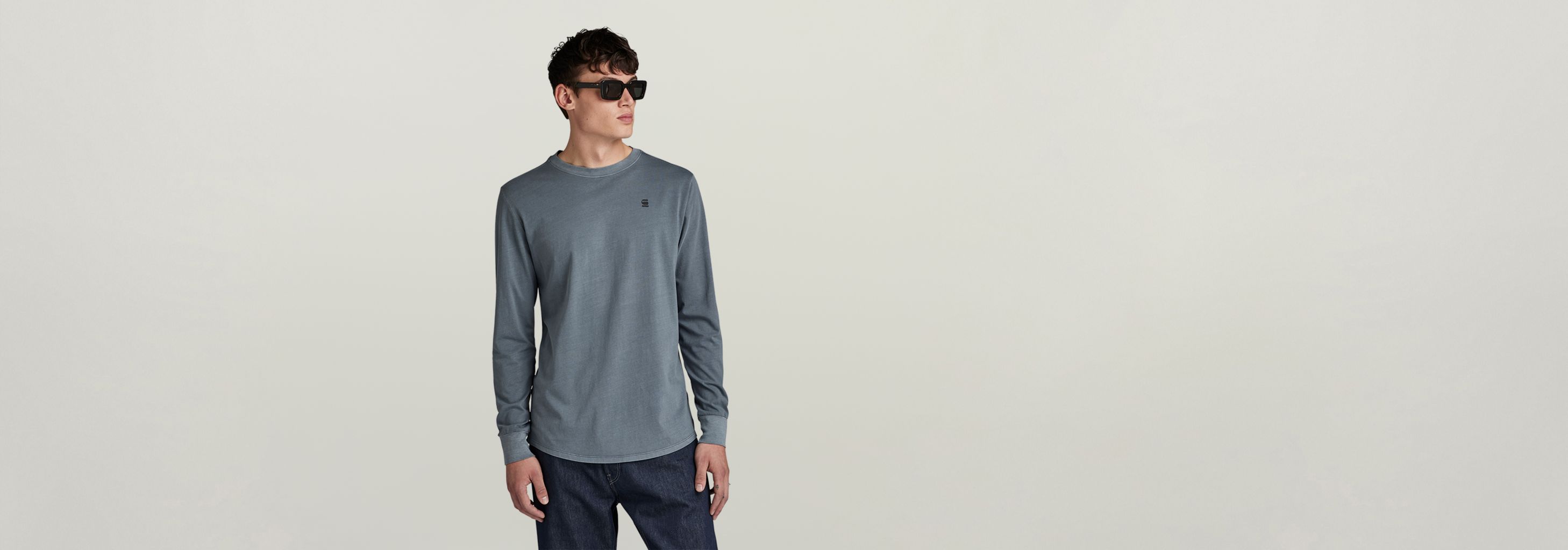Painted Garment Dyed Graphic Lash T-Shirt | Grey | G-STAR® US
