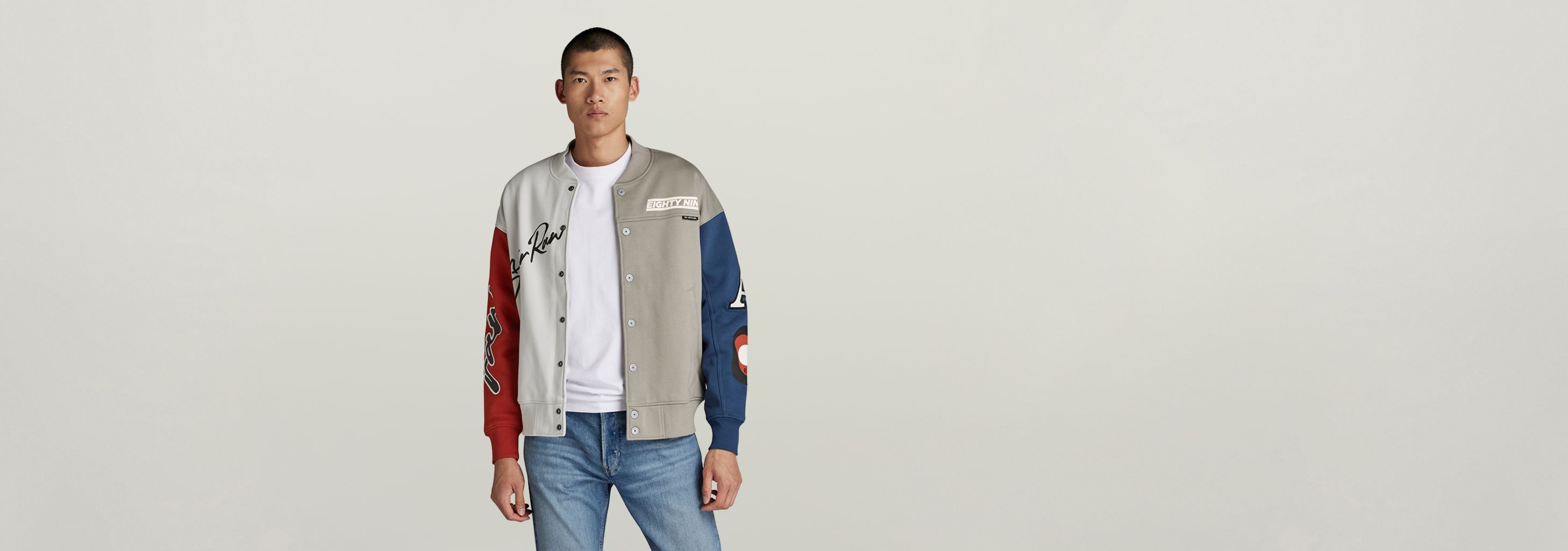 Varsity Bomber Loose Sweater | Multi color | G-STAR® US