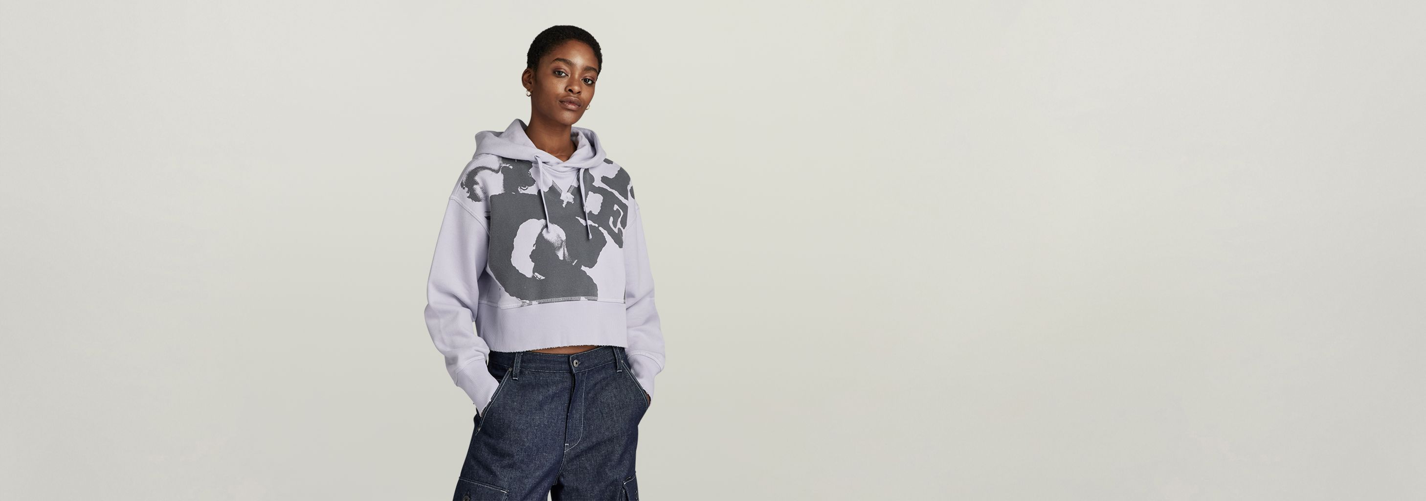 トップス Flight Mode Cropped Pullover(light gray) 001-hood_0001_DSC01548_x600.