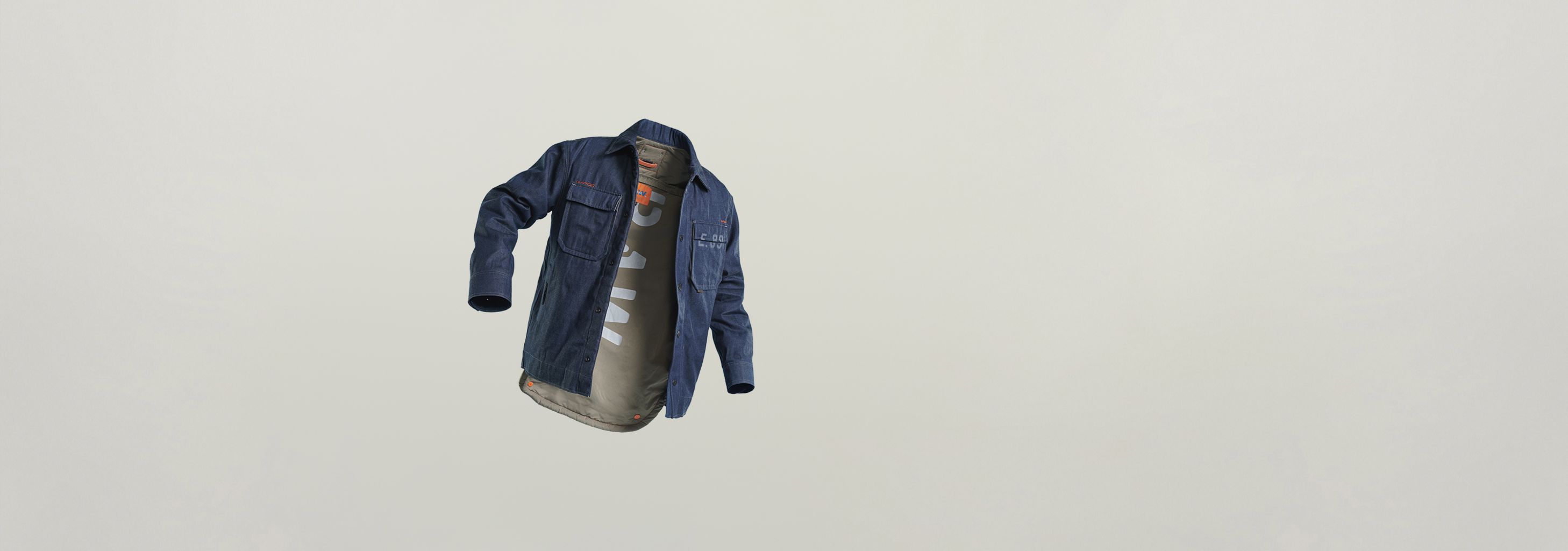 G−STAR ダークブルー コート E Denim Lined Jacket | ダークブルー | G-STAR® JP
