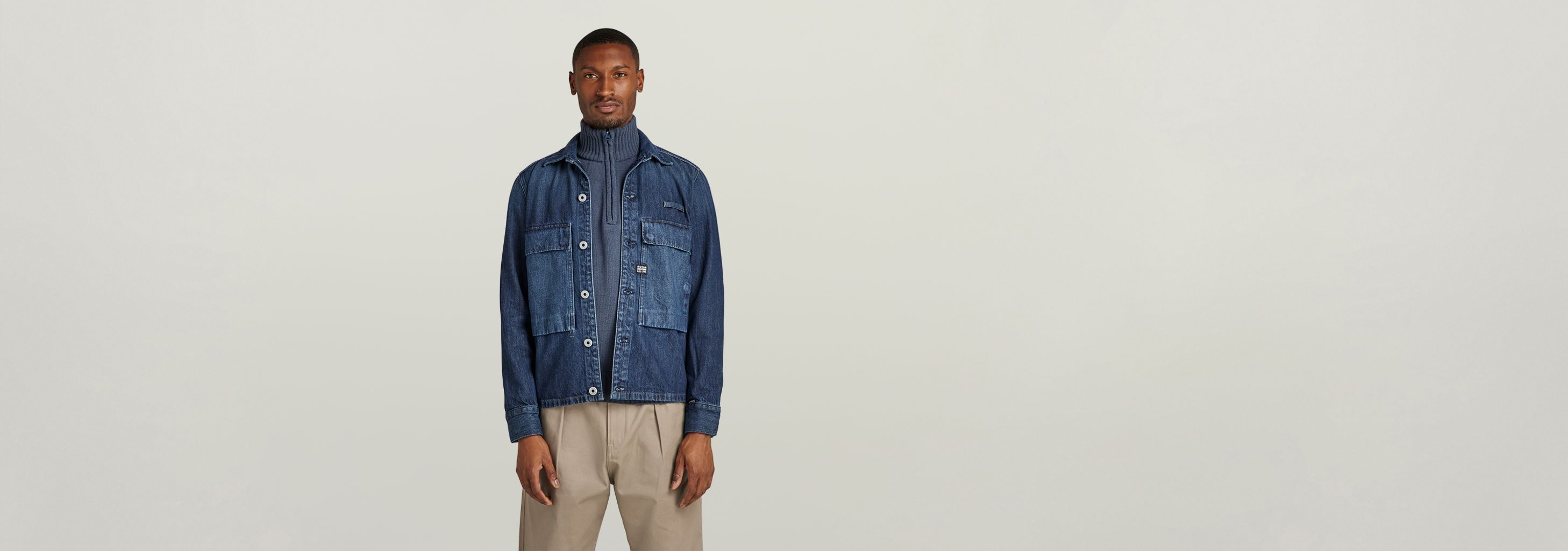 Unisex Pocketony Service Overshirt | Dark blue | G-STAR® US