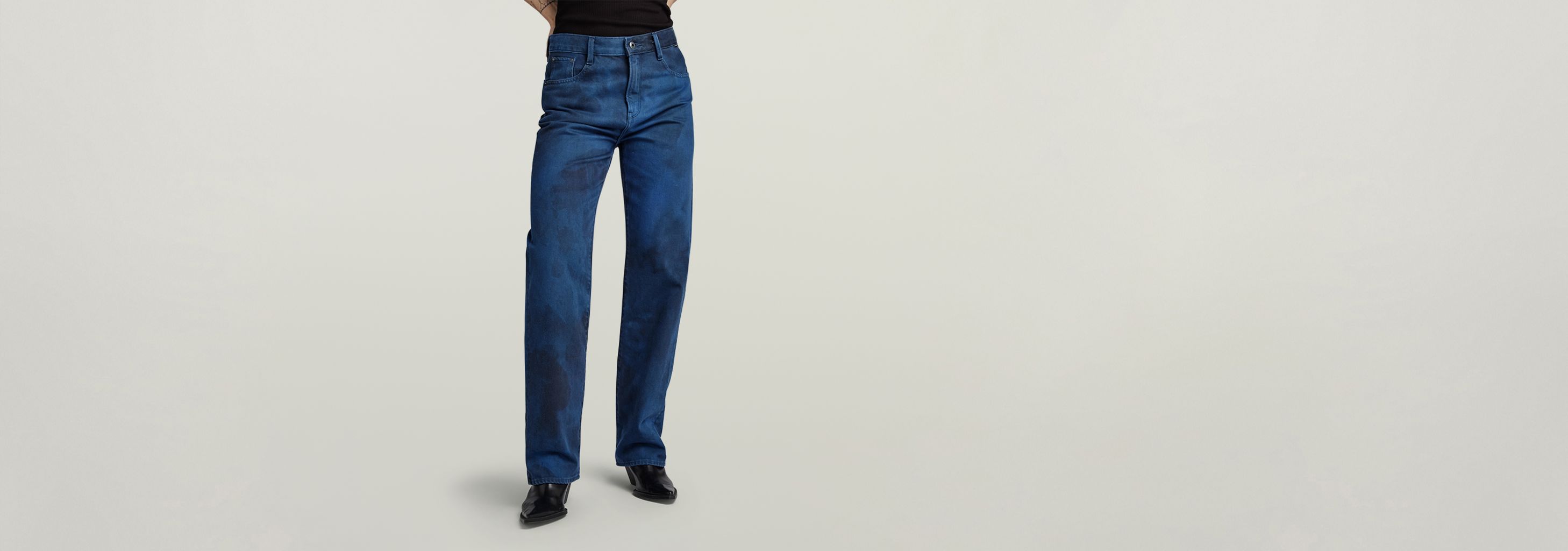 送料込★G-Star★Viktoria High Straight Fit ジーンズ Viktoria High Straight Jeans | Dark blue | G-STAR® US