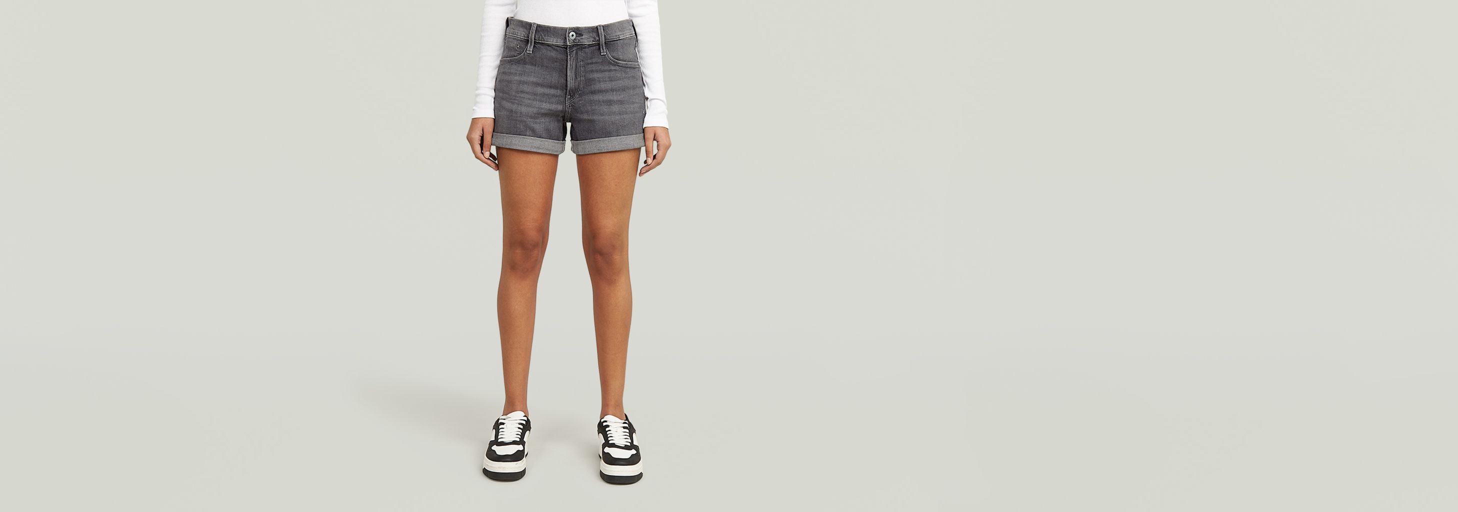 Judee Denim Shorts | Grey | G-STAR® GB