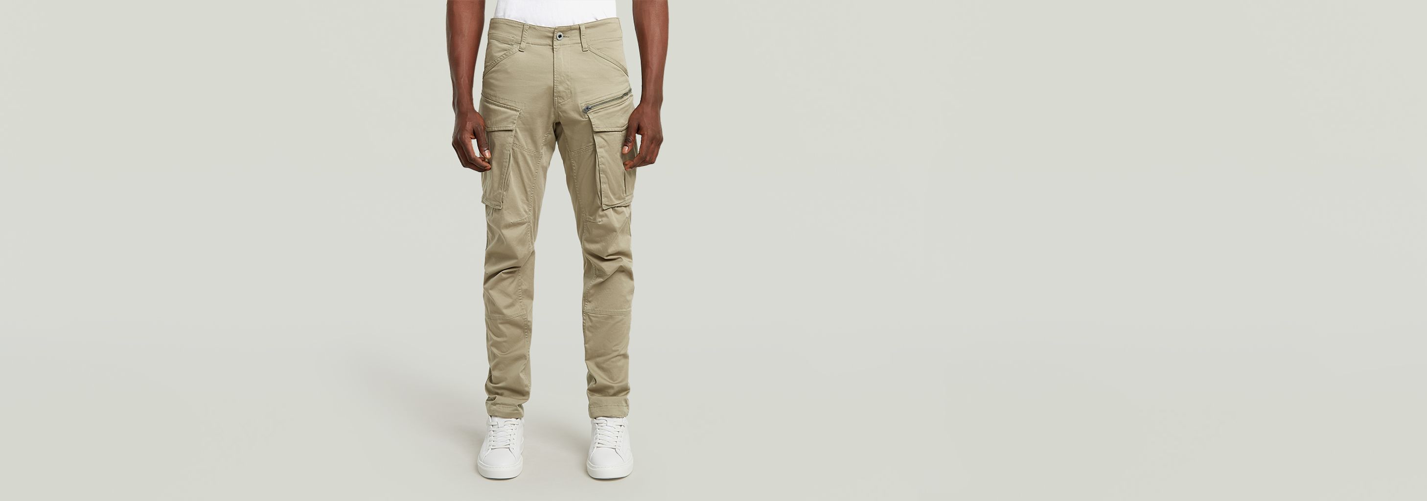 Rovic Zip 3D Regular Tapered Pants | ベージュ | G-STAR® JP