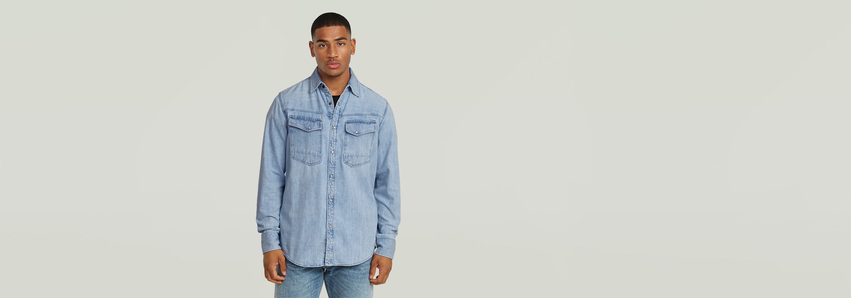 Dakota Slim Denim Shirt | Light blue | G-STAR® US
