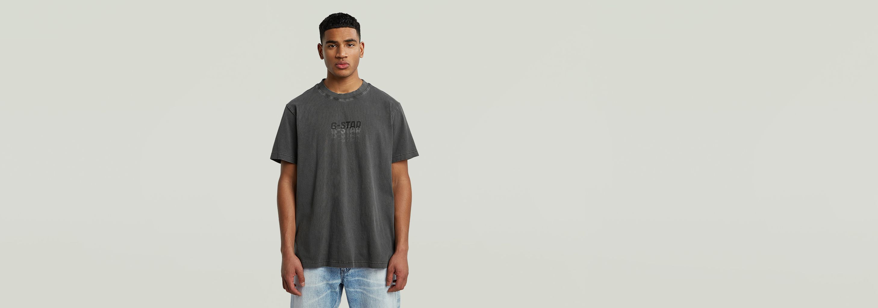 Multi Logo Overdyed Loose T-Shirt | Black | G-STAR® US