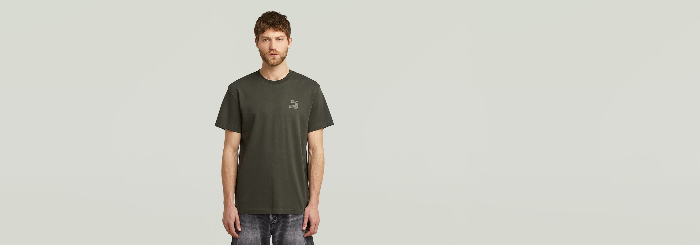 Chest Logo T-Shirt | グレー | G-STAR® JP