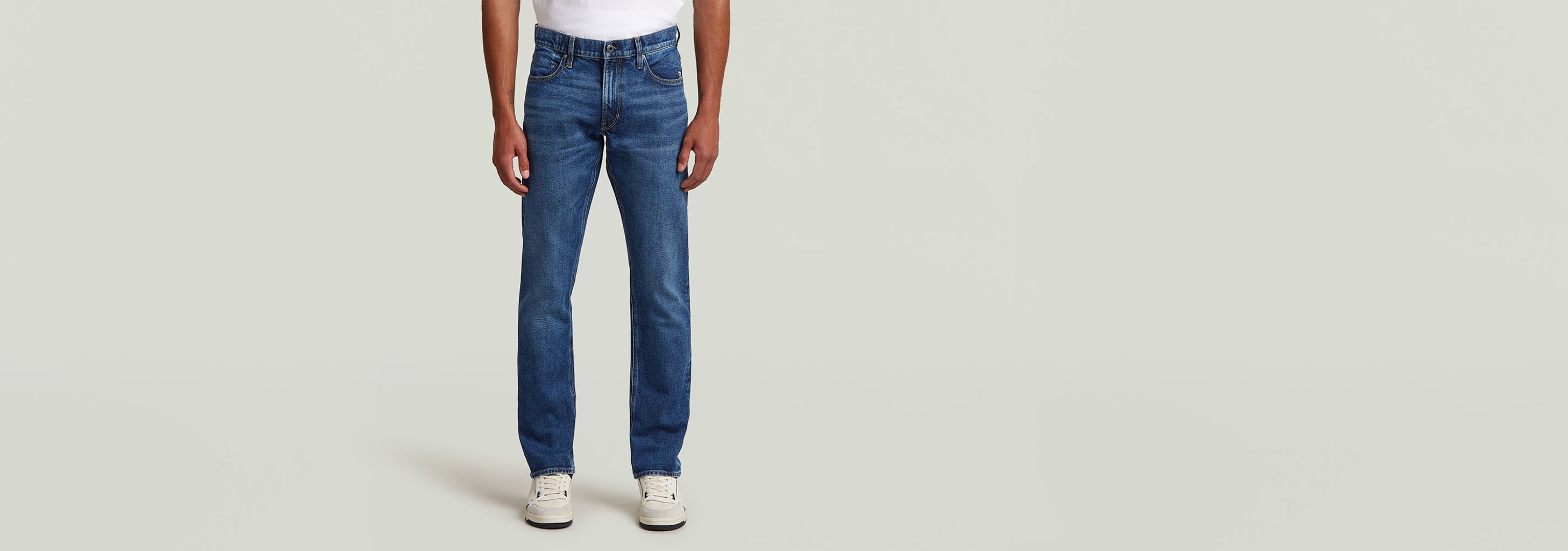 Starringさま Mosa Straight jeans | ミディアムブルー | G-STAR® JP
