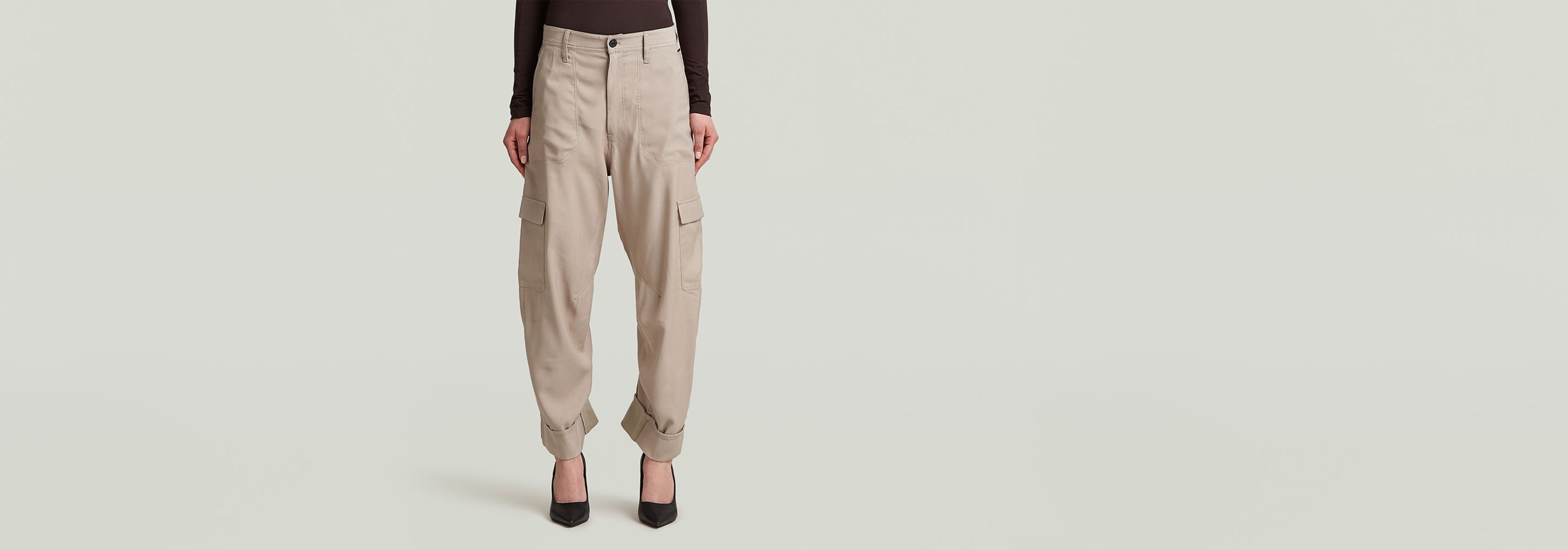 Glitter Cargo Pants anuke 【size36】beige Glitter Cargo Pants anuke 【size36】beige Khaki Cargo Pant