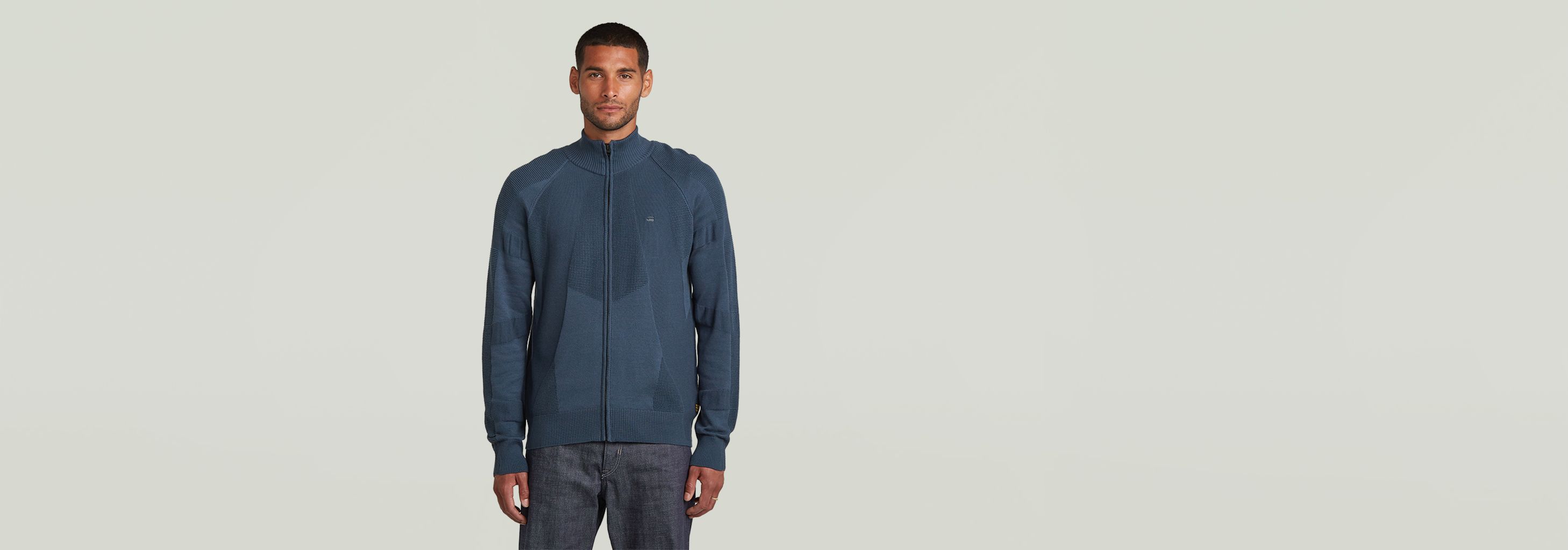 3D Biker Full Zip Knit | Multi color | G-STAR® US