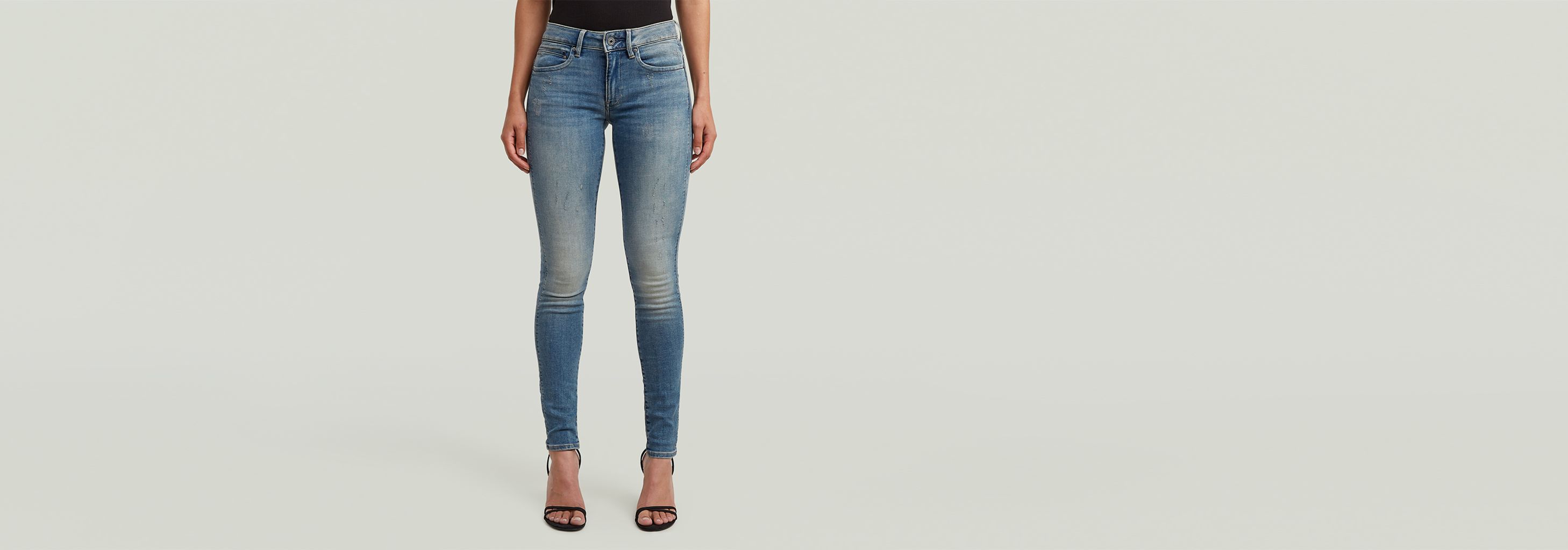 Midge Zip Skinny Jeans Light blue G-STAR® BG