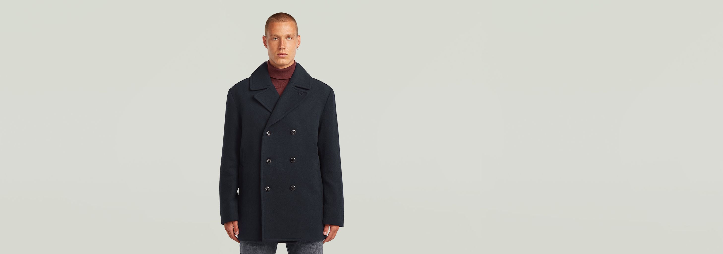 Wool Peacoat | Dark blue | G-STAR® US