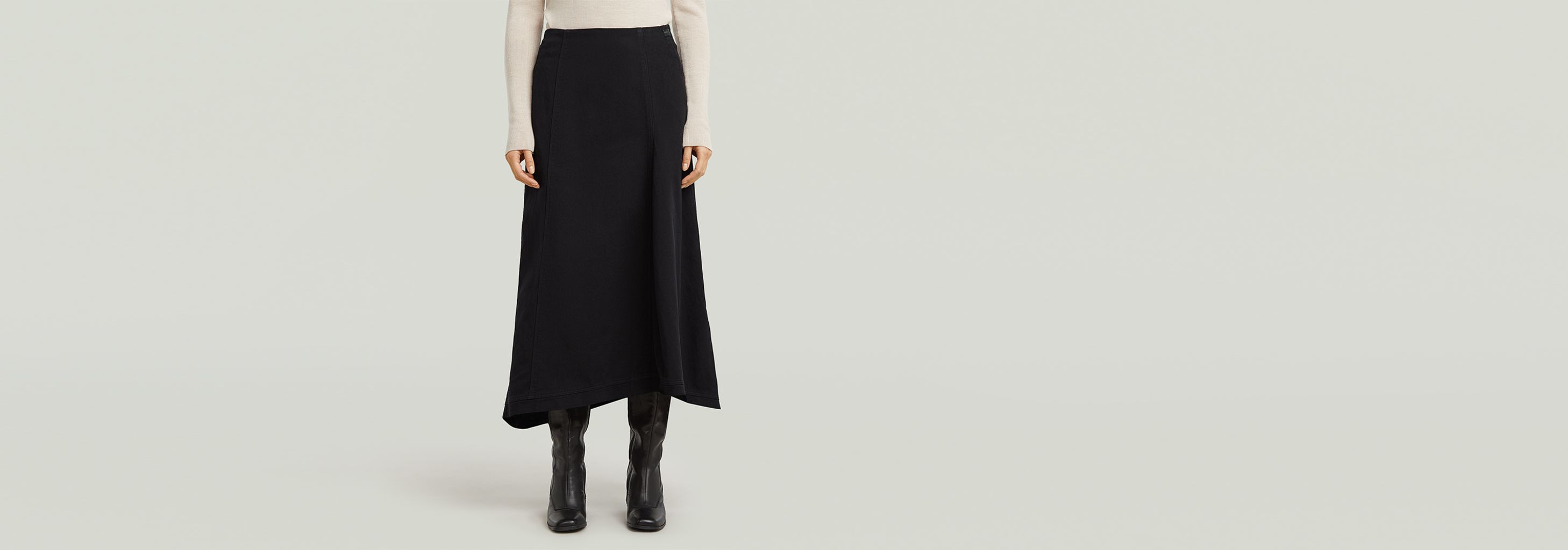 Flare Skirt | Black | G-STAR® AT