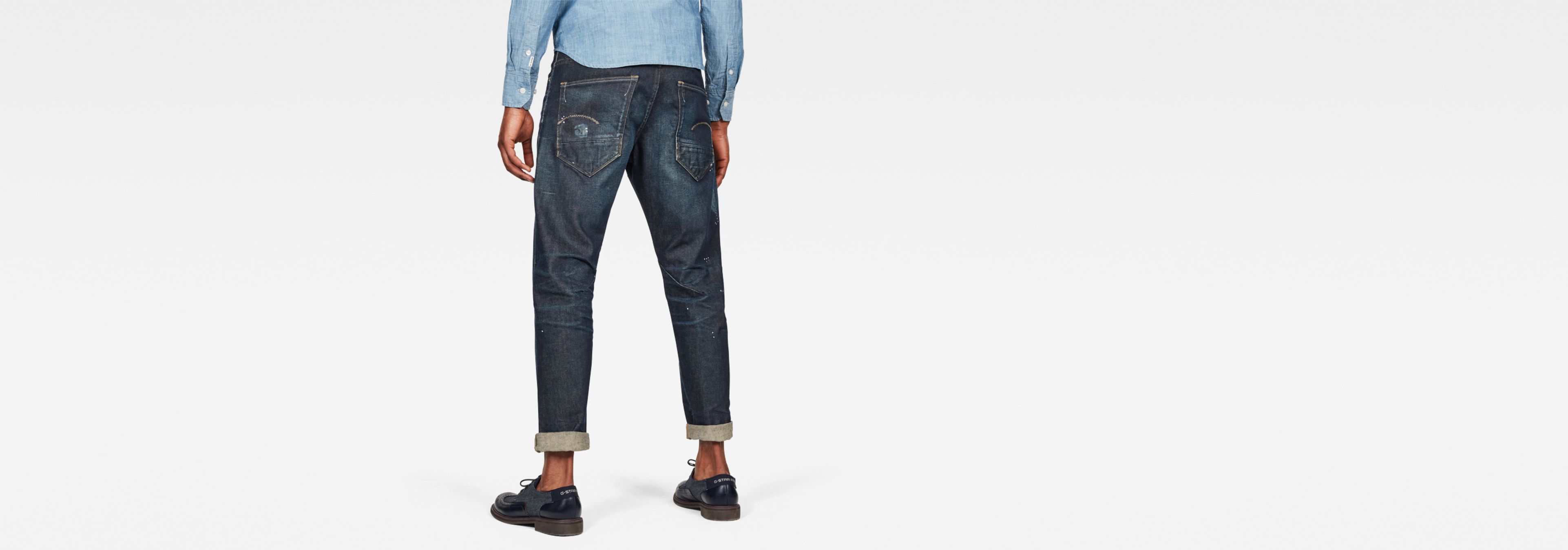 Morry 3D Relaxed Tapered Selvedge Jeans | Dark blue | G-Star RAW® ZA