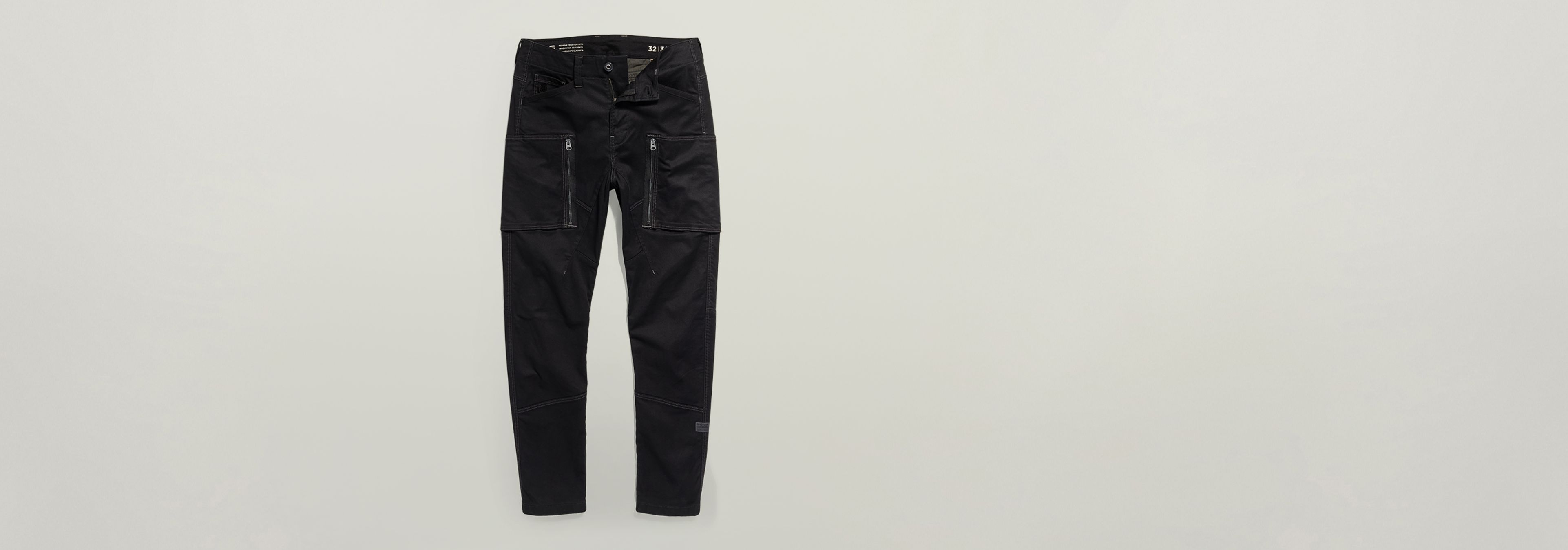 Zip Pocket 3D Skinny Cargo Pants Black GStar RAW® ZA
