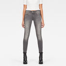 G-Star RAW® Lynn Mid Waist Skinny  Jeans Grey