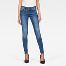 G-Star RAW® Lynn Mid Waist Skinny Jeans Medium blue model front