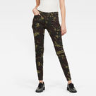 G-Star RAW® Blossite G-Shape Army High Skinny Pants Green model front