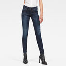 G-Star RAW® Lynn Mid Waist Skinny Jeans Medium blue model front