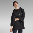 G-Star RAW® Oversized Hood Cover Sweater Black