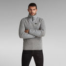 G-Star RAW® Knitted Sweater Utility Half Zip Grey