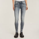 G-Star RAW® Lynn Mid Waist Skinny Jeans Grey