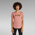 G-Star RAW® RAW. Slim Graphic Top Pink